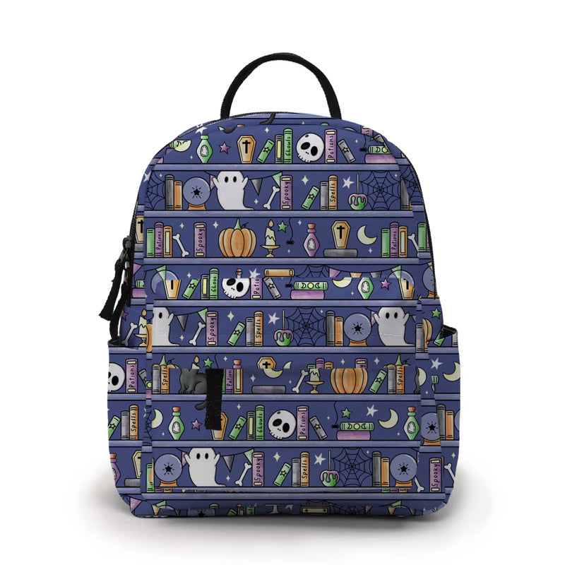 Mini Backpack - Halloween Fall - Potion Spell Book Shelf