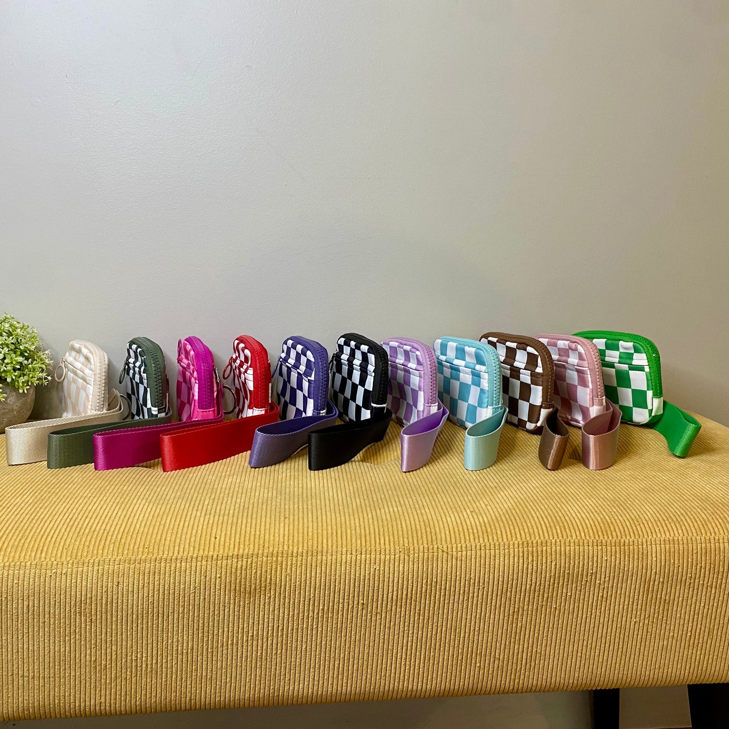 Rue - Nylon Wristlet Wallet - Checkered