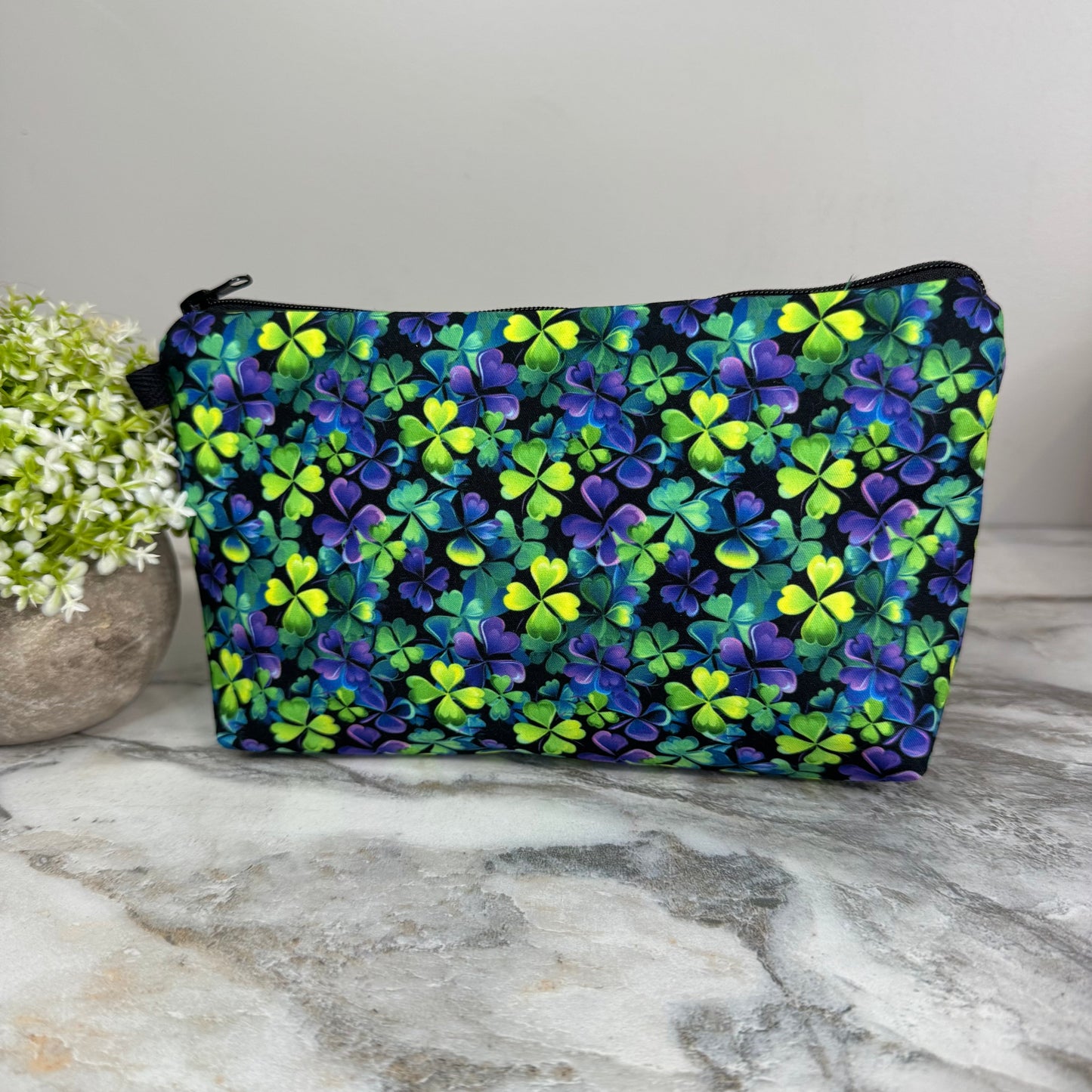 Pouch - St. Patrick’s Day - Purple Green Clovers