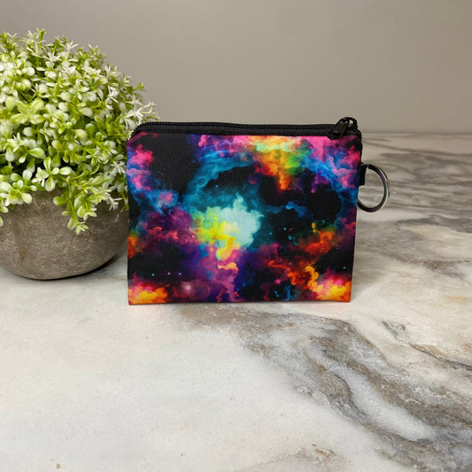 Mini Pouch - Galaxy Orange Pink Green