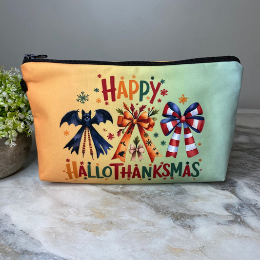 Pouch - Halloween Fall - Happy HalloThanksMas