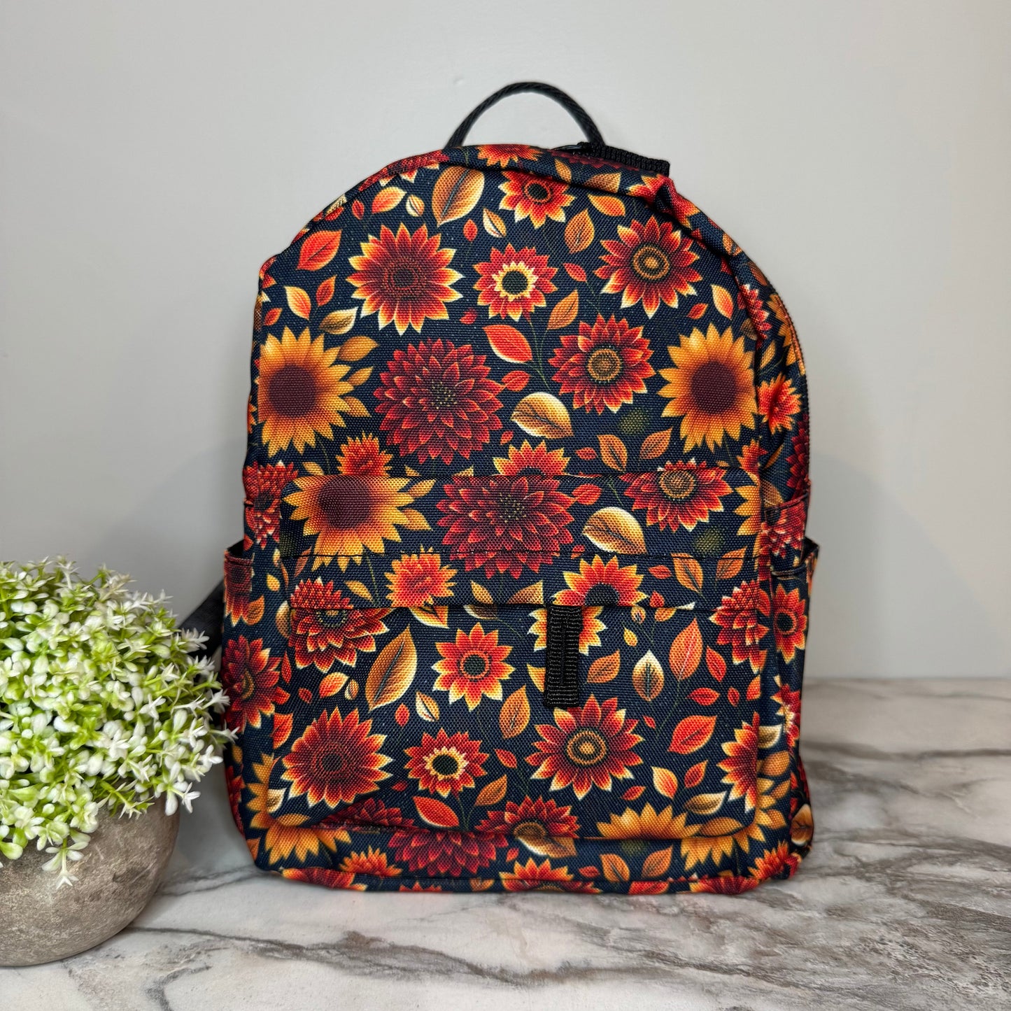 Mini Backpack - Moody Crimson Floral