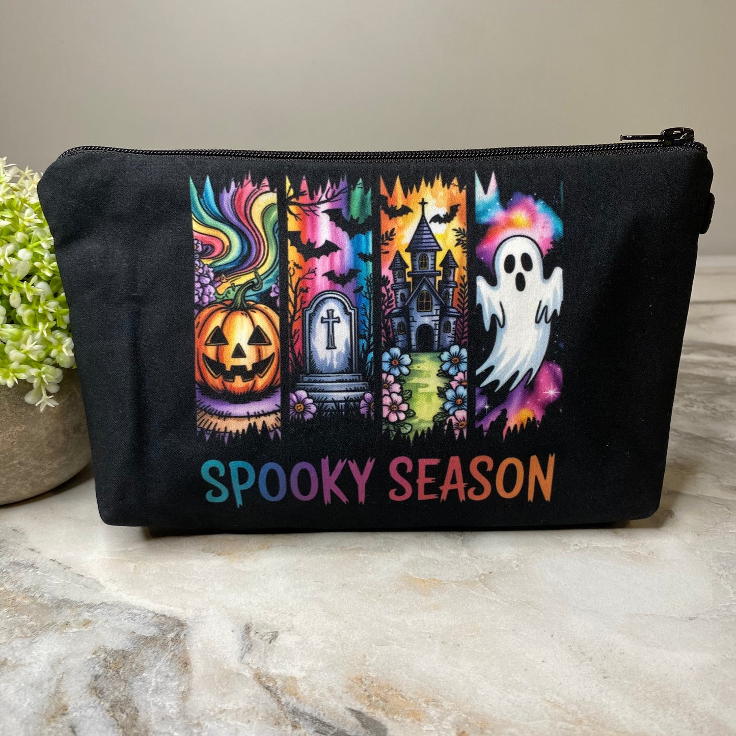 Pouch - Halloween Fall - Spooky Season Haunted House