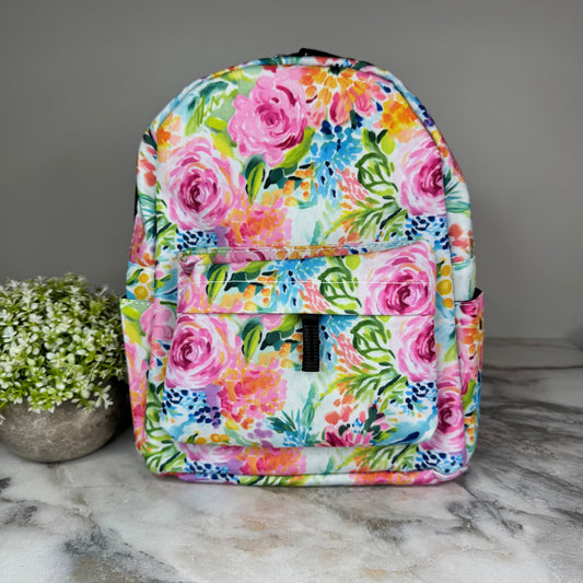 Mini Backpack - Floral Watercolors