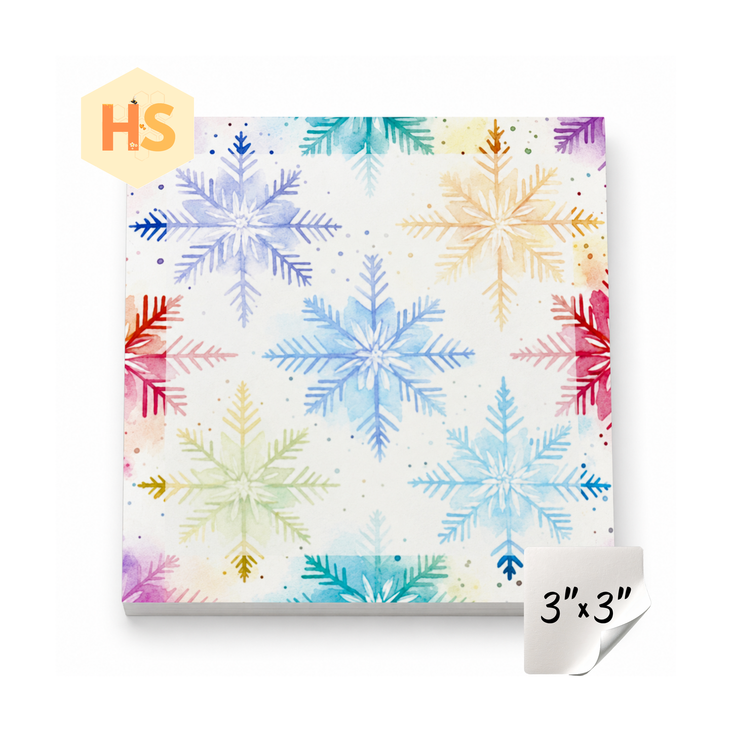 The Sticky Note Collection - Christmas Snowflake on White