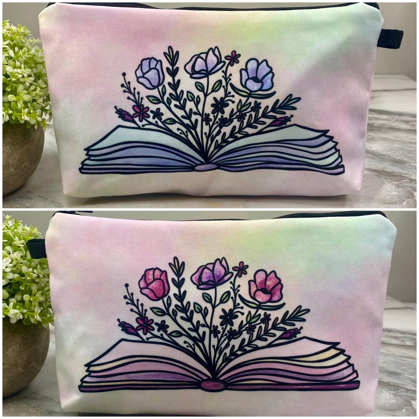 Pouch - Book Floral (Front & Back)