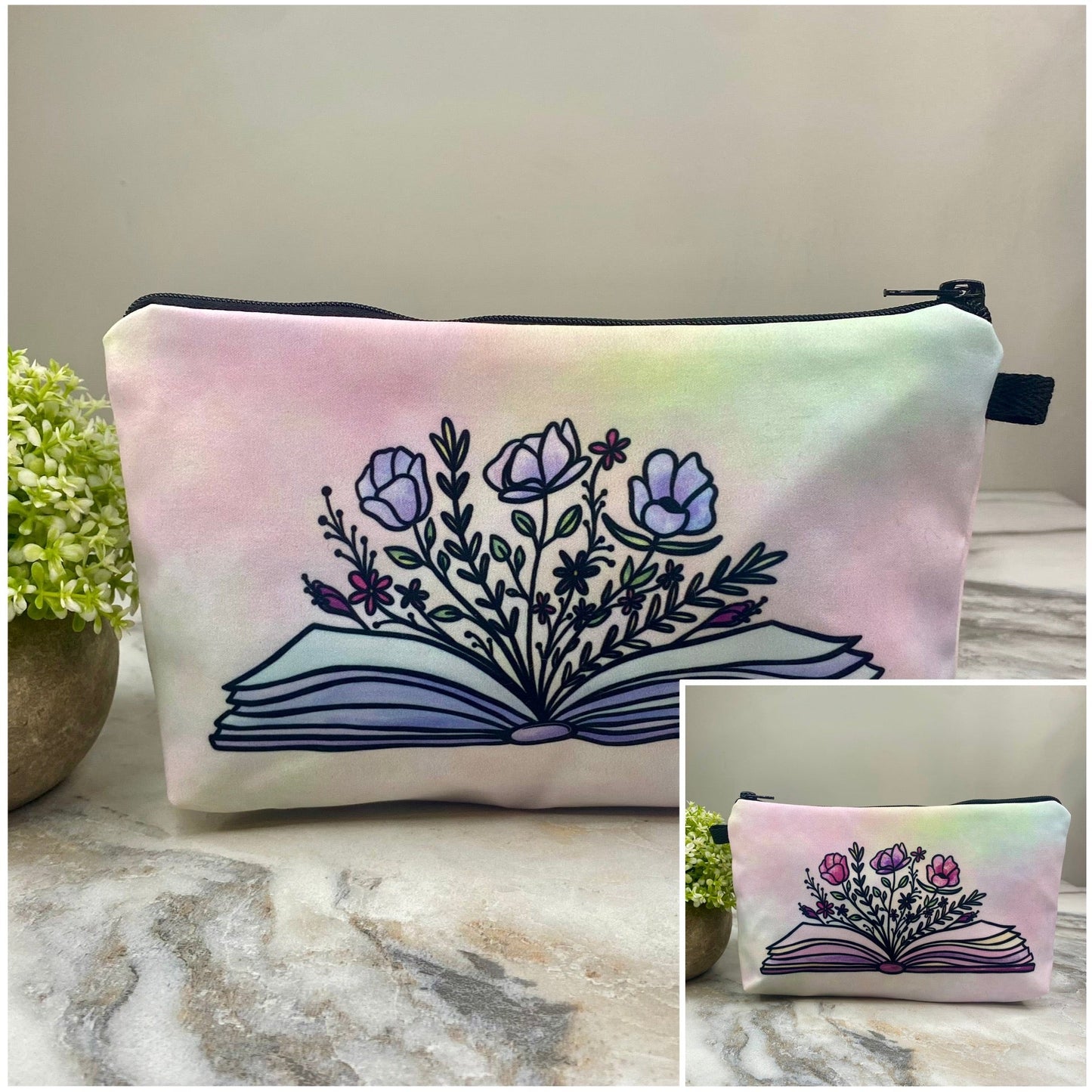 Pouch - Book Floral (Front & Back)