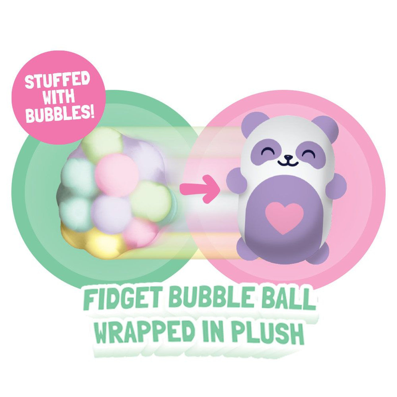Bubble Stuffed Squishy Friends Toy - Sea Life Edition