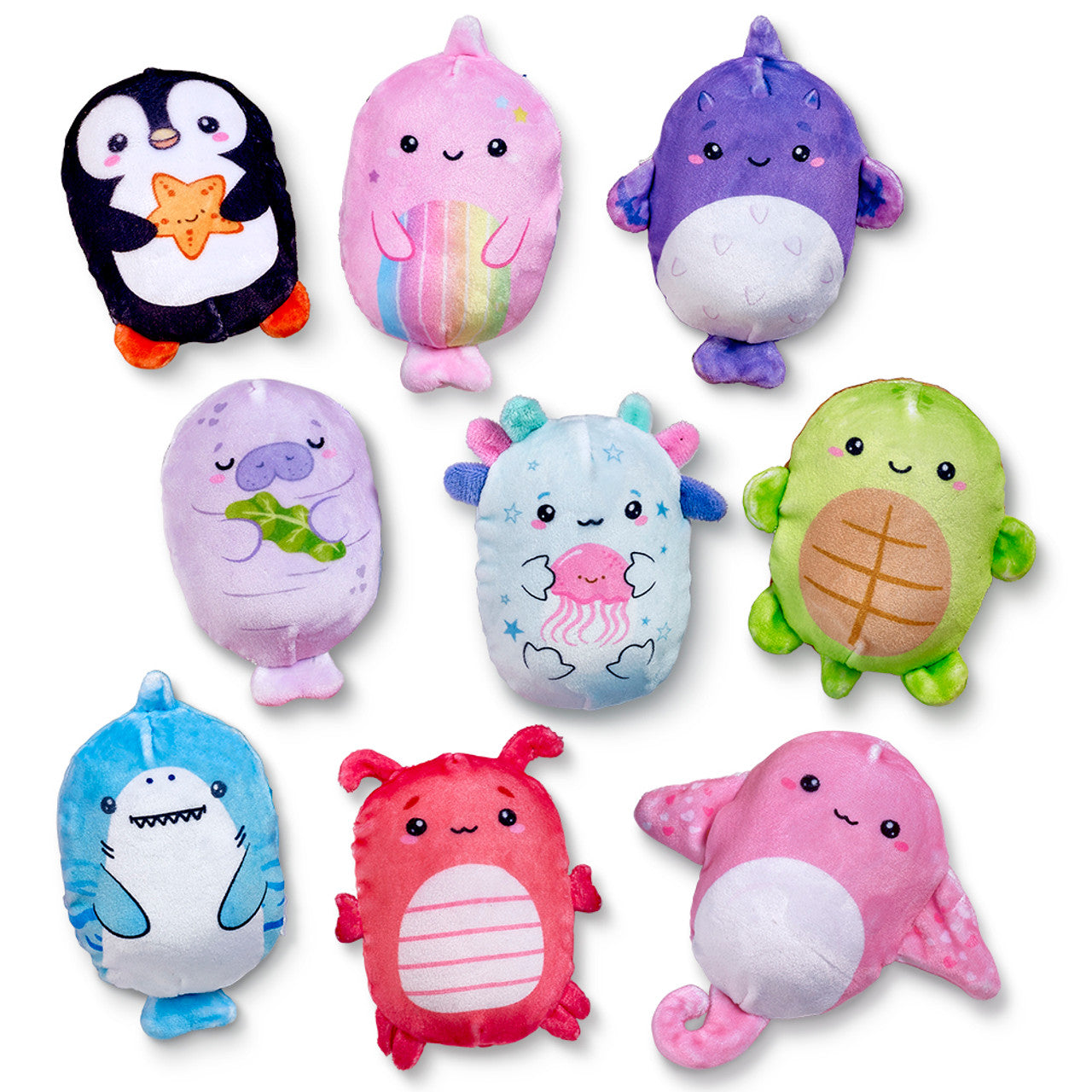 Bubble Stuffed Squishy Friends Toy - Sea Life Edition