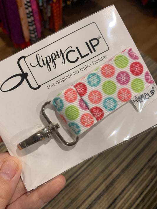 White Snowflake Lippy Clip